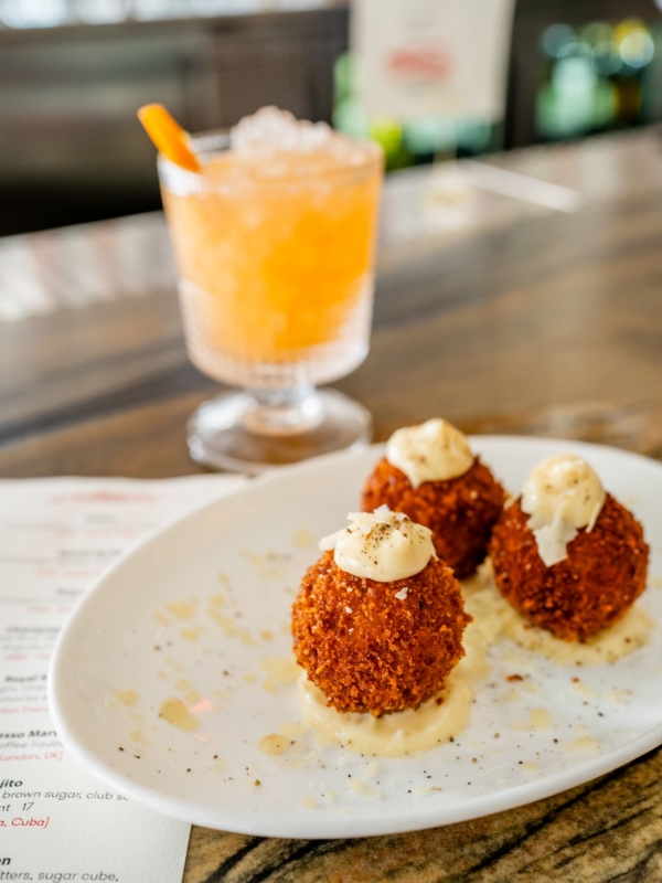 arancini balls from tratto restaurant in san francisco