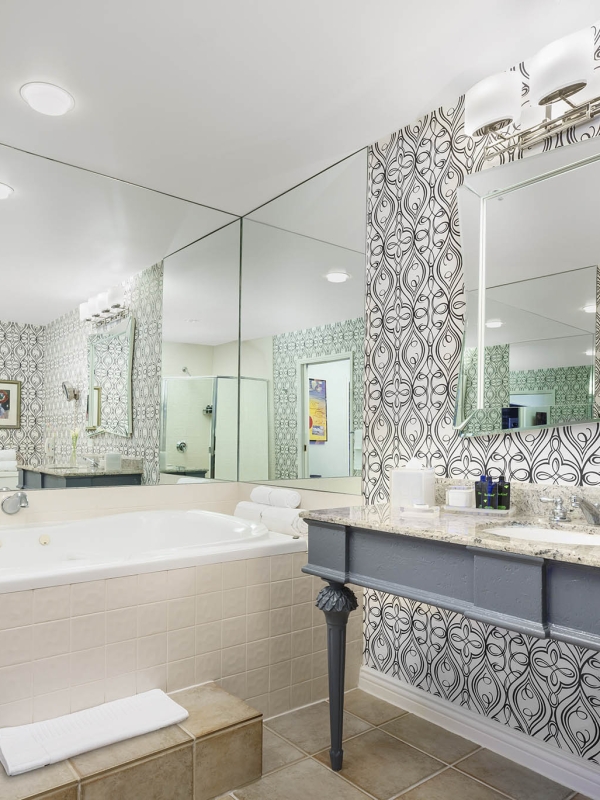 A large bathroom in one of the rooms at The Marker