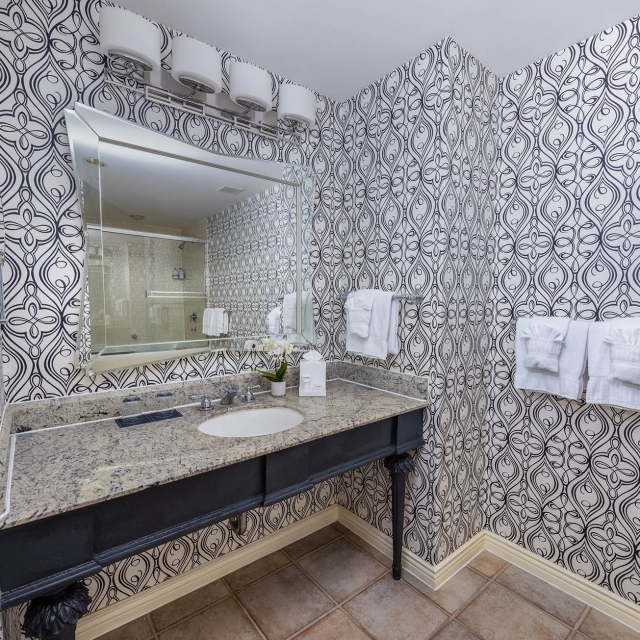 Sink in the bathroom in a room at The Marker