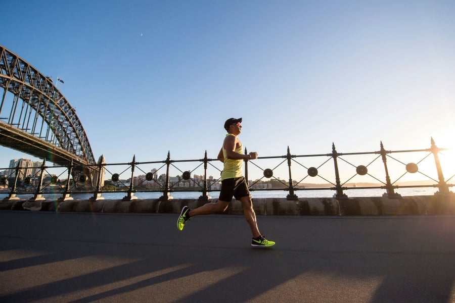person jogging